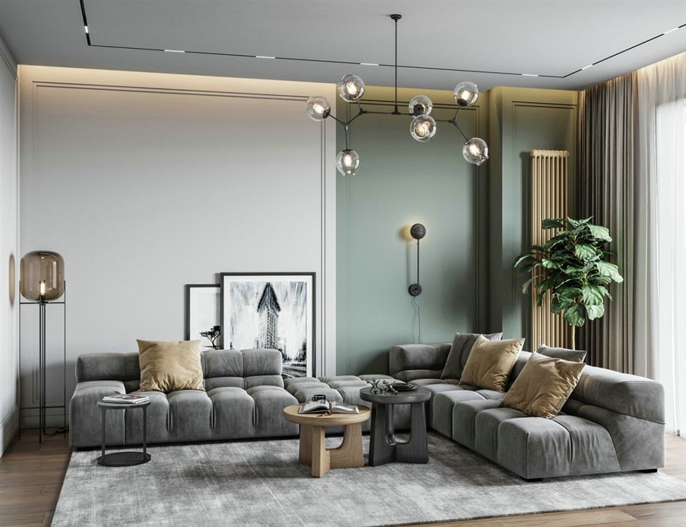 江門市半山別墅公寓北歐風(fēng)格三居室裝修案例