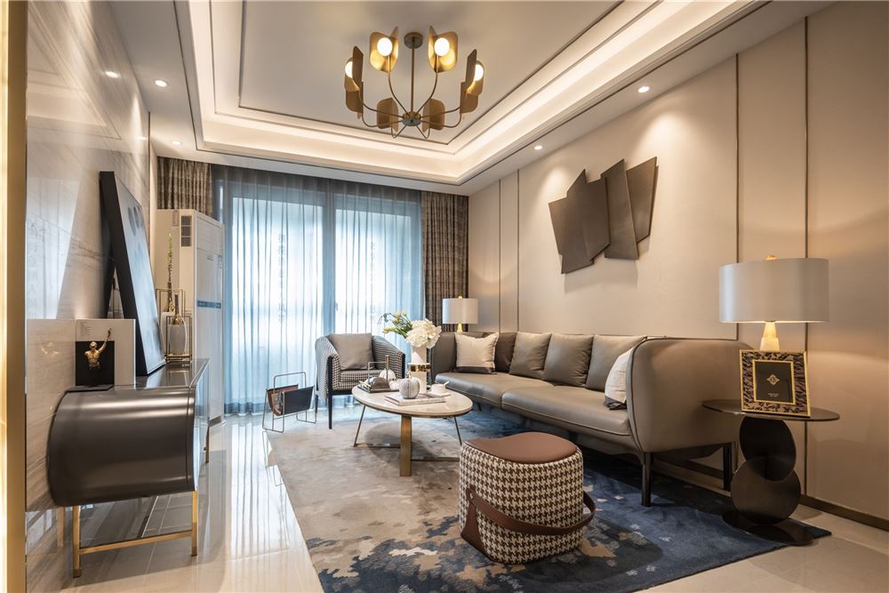 韶關市森泰奧林匹克花園現代簡約風格三居室裝修案例