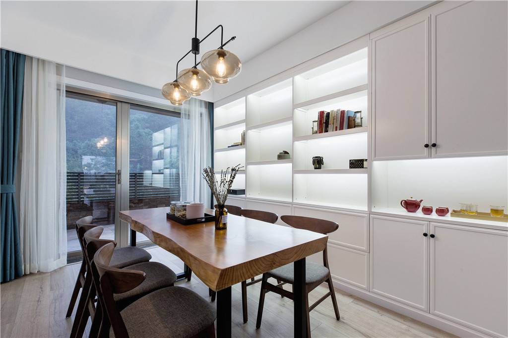 棲霞熙園三居136平米北歐風格裝修案例-餐廳 棲霞熙園三居136平米北歐風格裝修案例-餐廳