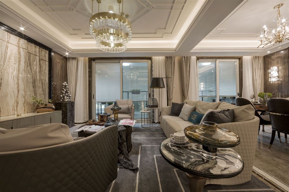 佛山市招商·悅府輕奢風(fēng)格四居室裝修案例