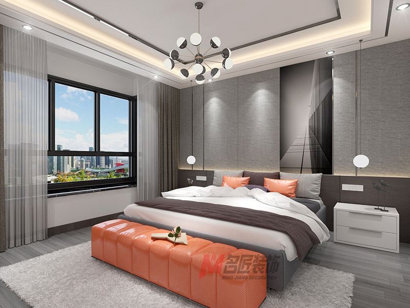 自貢市D1-10安置房現(xiàn)代簡約風格平層裝修案例