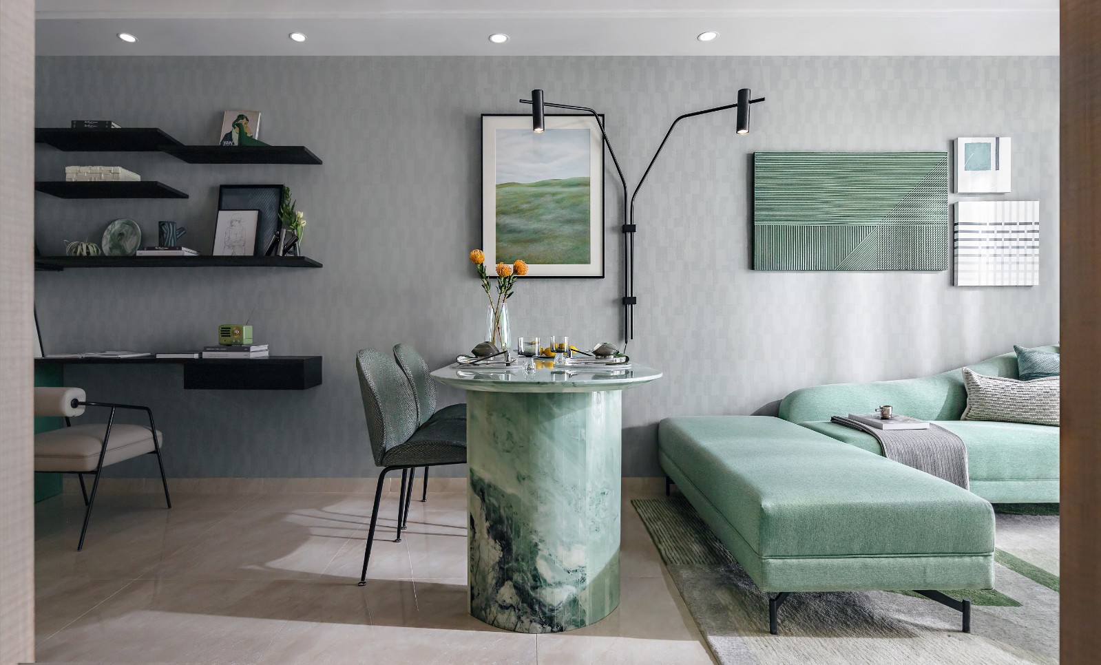 現代輕奢風格室內設計家裝案例-吧臺 現代輕奢風格室內設計家裝案例-吧臺