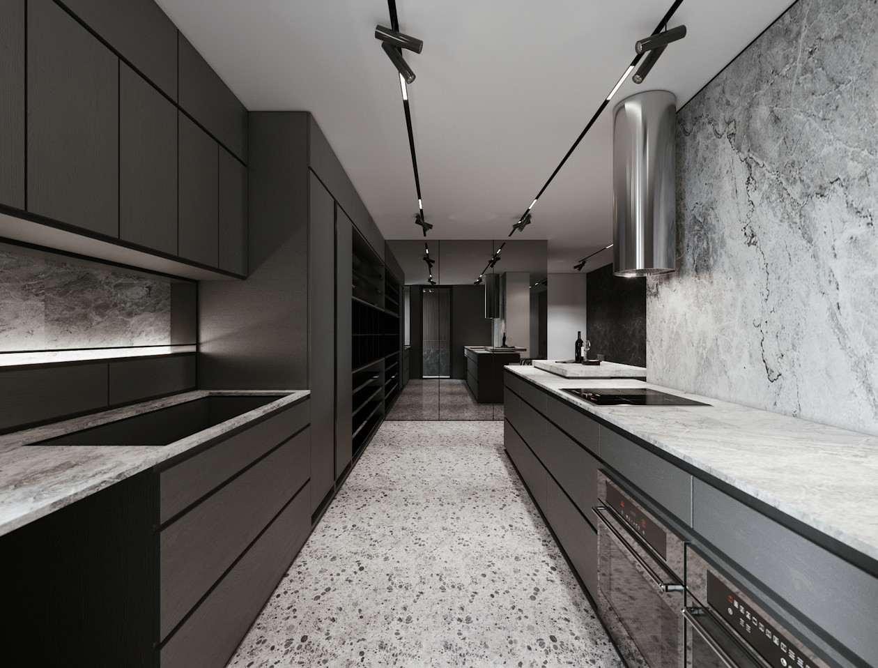 佛山裝修公司美式輕奢風(fēng)格室內(nèi)裝修效果圖-廚房 佛山裝修公司美式輕奢風(fēng)格室內(nèi)裝修效果圖-廚房