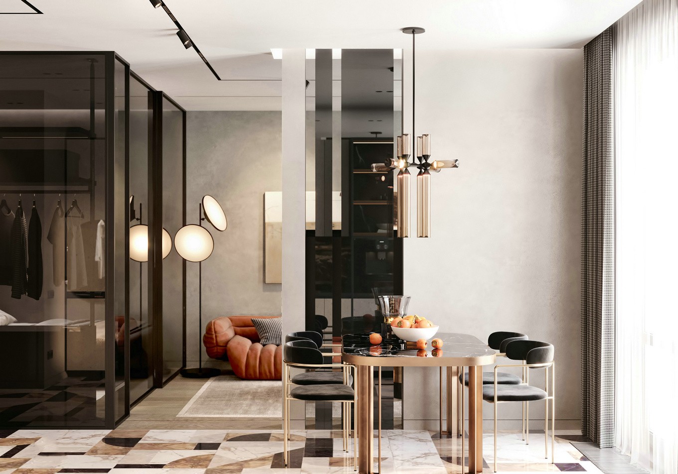 佛山裝修公司現代簡約風格公寓裝修效果圖-餐廳 佛山裝修公司現代簡約風格公寓裝修效果圖-餐廳