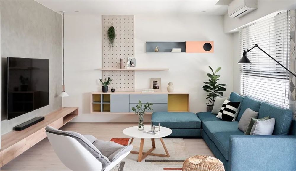 廣州市東風廣場現代簡約風格三居室裝修案例