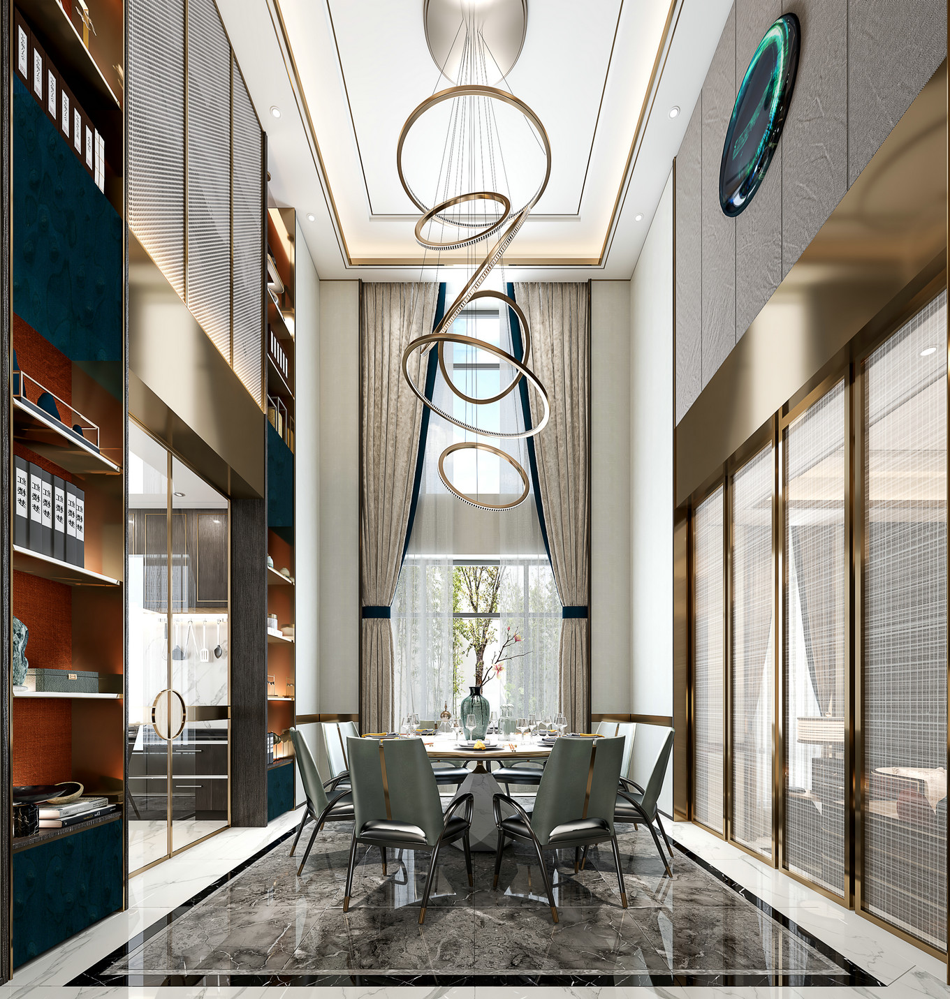 現(xiàn)代簡約風格別墅室內(nèi)設(shè)計家裝案例-餐廳 現(xiàn)代簡約風格別墅室內(nèi)設(shè)計家裝案例-餐廳