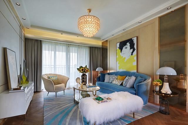 廣州市樂意居花苑歐式風格三居室裝修案例