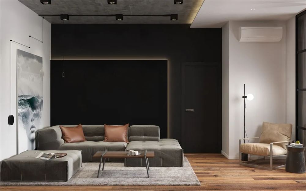 廣州市中山一路小區輕奢風格四居室裝修案例