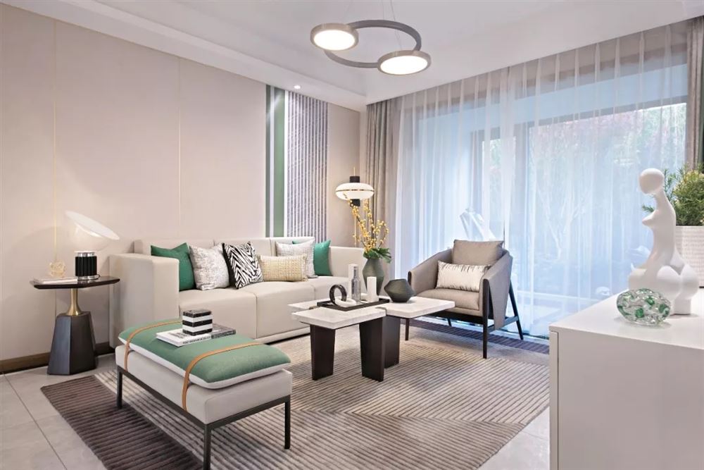 佛山市建發·融創·雅居樂丨和璽輕奢風格四居室裝修案例