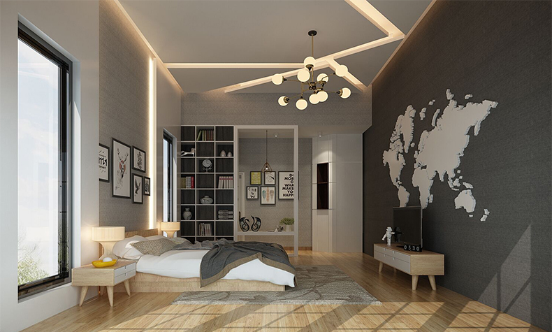 瀧景花園別墅355平米現(xiàn)代簡(jiǎn)約風(fēng)格裝修案例-臥室 瀧景花園別墅355平米現(xiàn)代簡(jiǎn)約風(fēng)格裝修案例-臥室