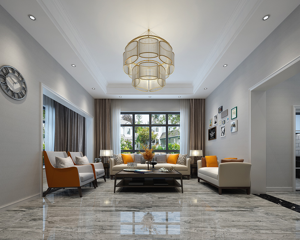 裝修公司現代簡約風格別墅裝修效果圖-客廳 裝修公司現代簡約風格別墅裝修效果圖-客廳