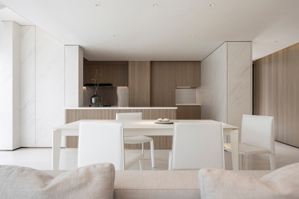 輕奢素雅風格室內家裝案例效果圖-餐廳 輕奢素雅風格室內家裝案例效果圖-餐廳