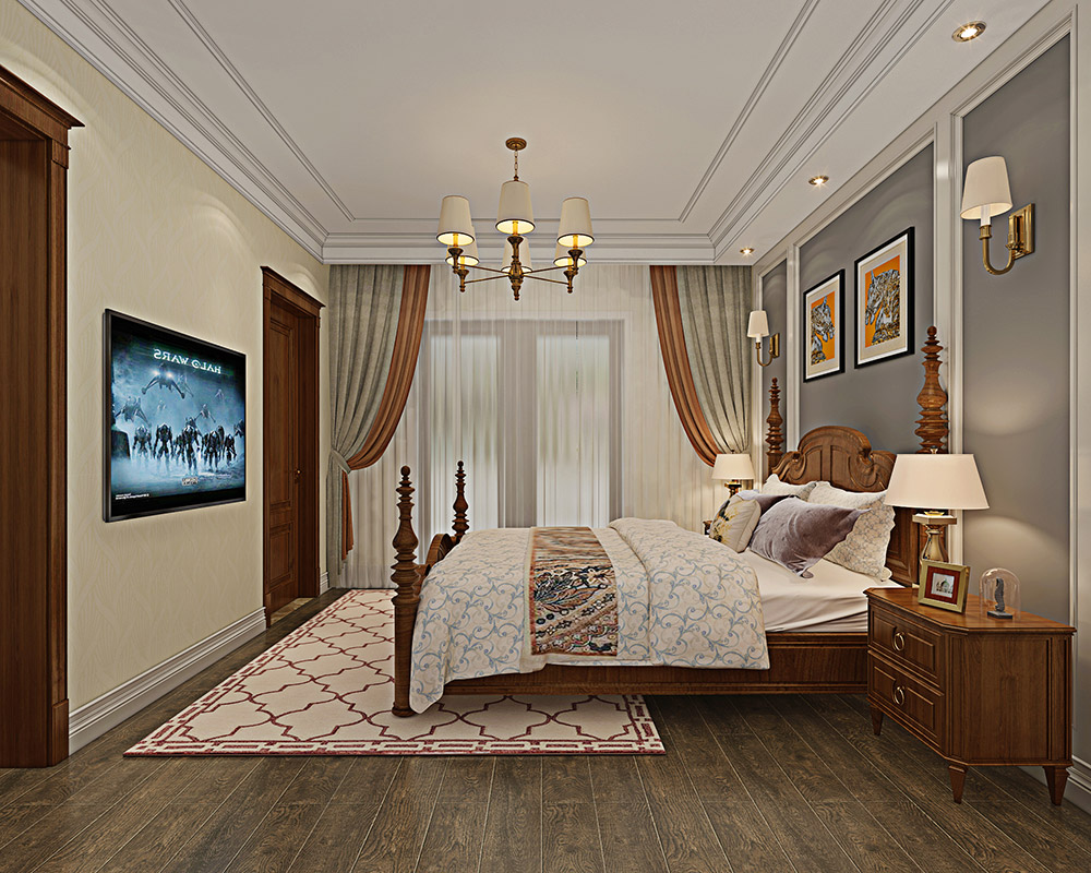 包頭小白河別墅320平米簡美風格裝修案例-客臥 包頭小白河別墅320平米簡美風格裝修案例-客臥