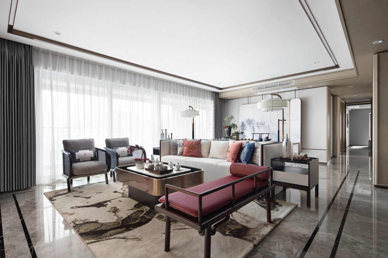 新中式風(fēng)格家裝設(shè)計室內(nèi)裝修效果圖-客廳 新中式風(fēng)格家裝設(shè)計室內(nèi)裝修效果圖-客廳