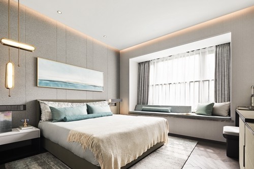 現代輕奢風格室內家裝案例效果圖-臥室 現代輕奢風格室內家裝案例效果圖-臥室