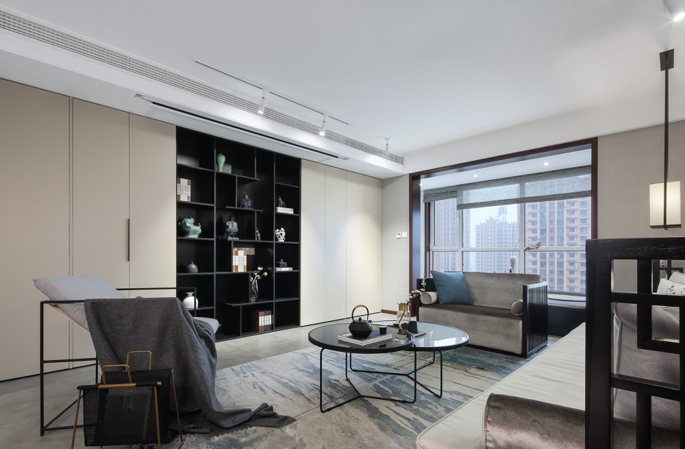 新中式風格室內家裝案例效果圖-客廳 新中式風格室內家裝案例效果圖-客廳