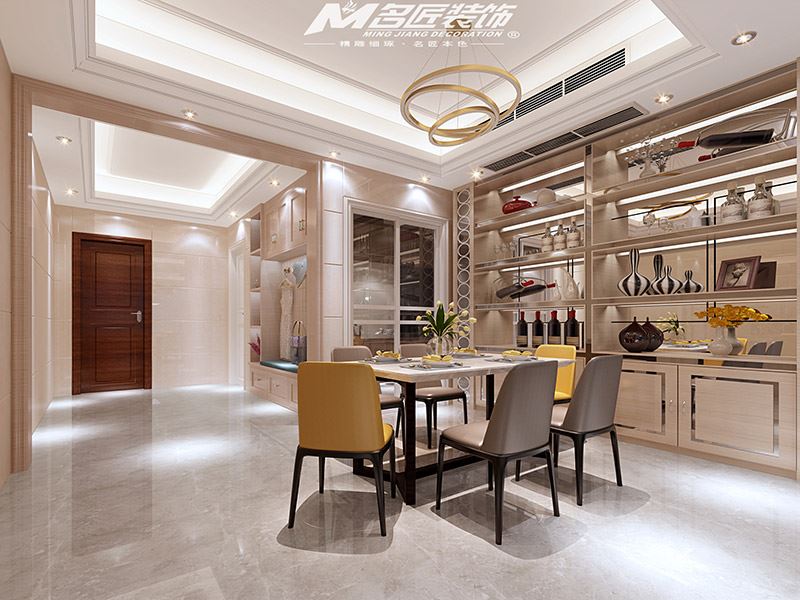 揭陽市保利·半島一號輕奢風(fēng)格三居室裝修案例