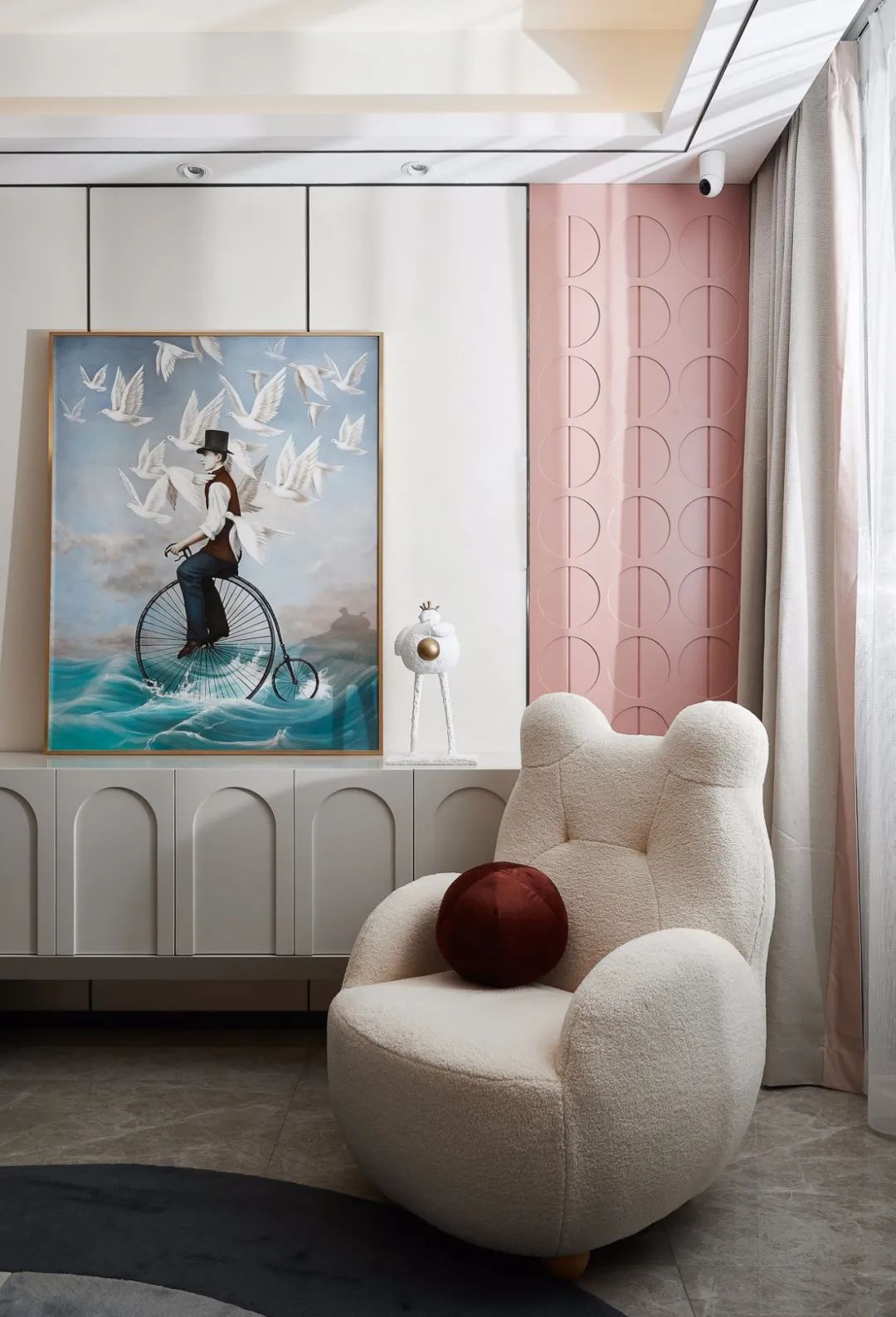 輕奢莫蘭迪風(fēng)格室內(nèi)設(shè)計(jì)家裝案例-客廳背景墻 輕奢莫蘭迪風(fēng)格室內(nèi)設(shè)計(jì)家裝案例-客廳背景墻