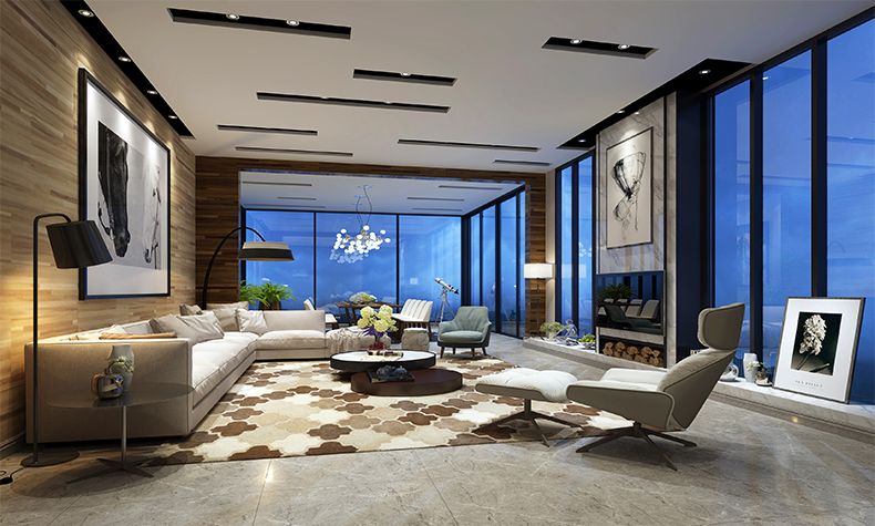 瀧景花園別墅355平米現(xiàn)代簡(jiǎn)約風(fēng)格裝修案例-二層休息室 瀧景花園別墅355平米現(xiàn)代簡(jiǎn)約風(fēng)格裝修案例-二層休息室