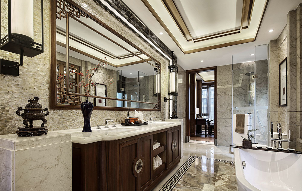 新古典風格別墅裝修設計效果圖-恒大山湖郡別墅450平米-別墅裝修設計衛生間 新古典風格別墅裝修設計效果圖-恒大山湖郡別墅450平米-別墅裝修設計衛生間