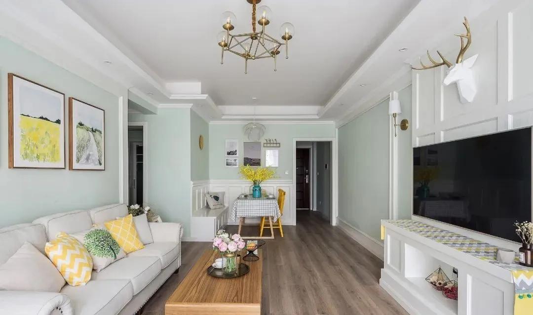 廣州裝修公司田園風格室內裝修效果圖-客廳 廣州裝修公司田園風格室內裝修效果圖-客廳