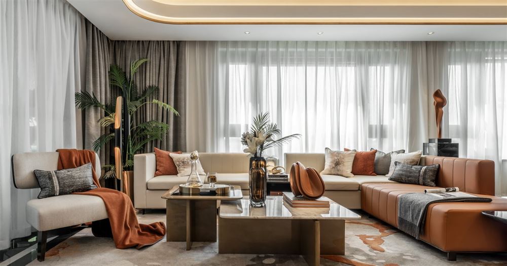 曲靖市鳳凰嘉園輕奢風格四居室裝修案例