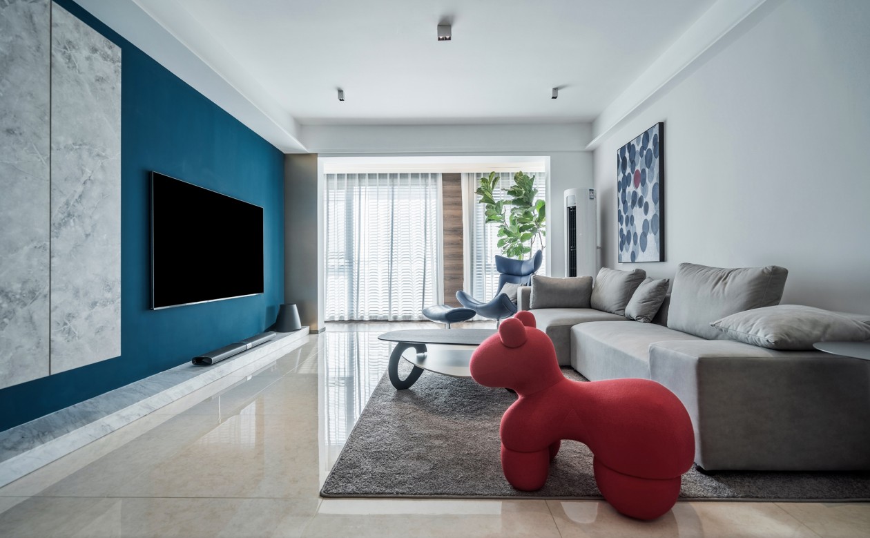 現代簡約風格室內設計家裝案例-客廳 現代簡約風格室內設計家裝案例-客廳