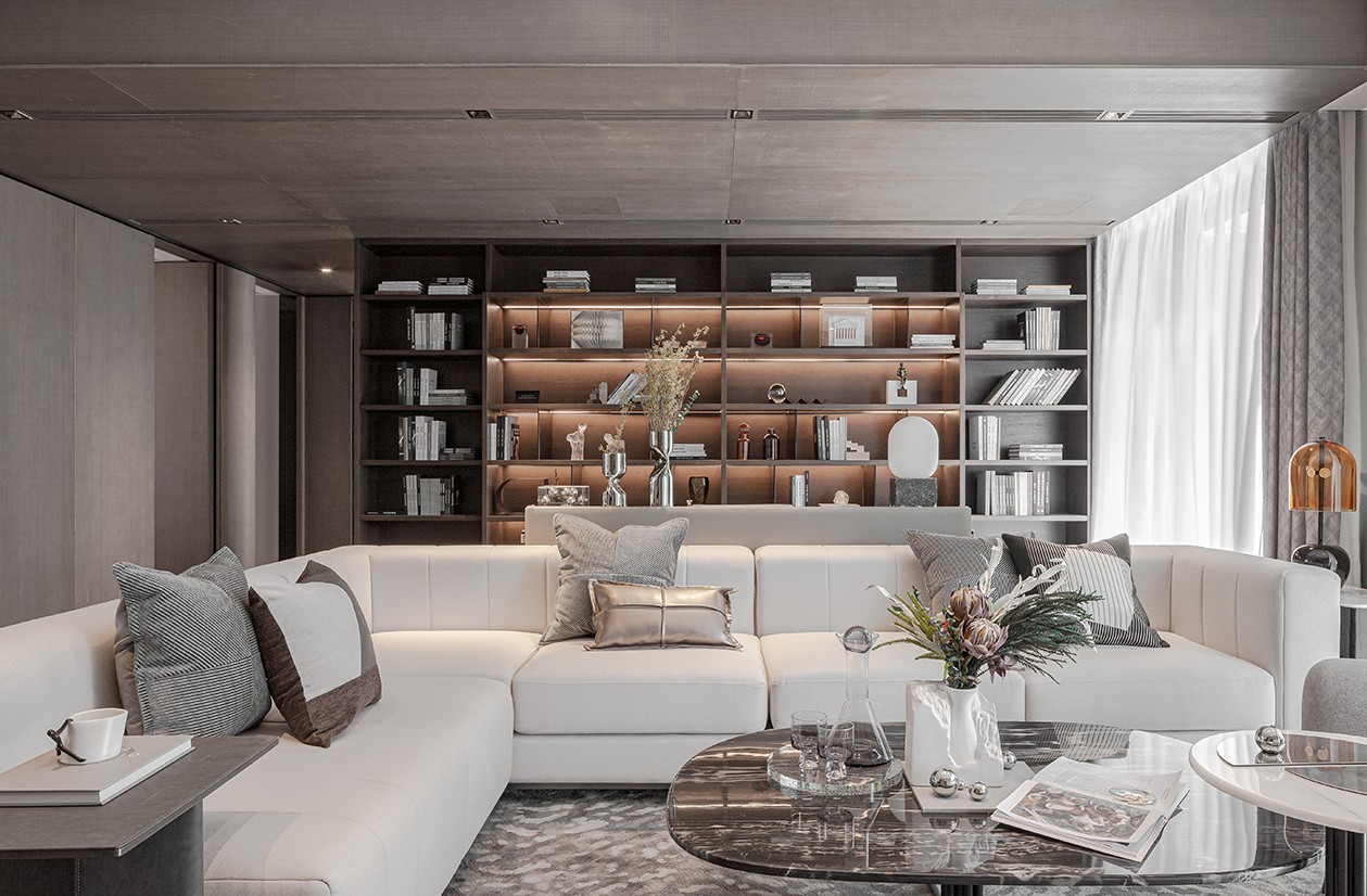 現代簡約風格室內設計家裝案例-客廳 現代簡約風格室內設計家裝案例-客廳