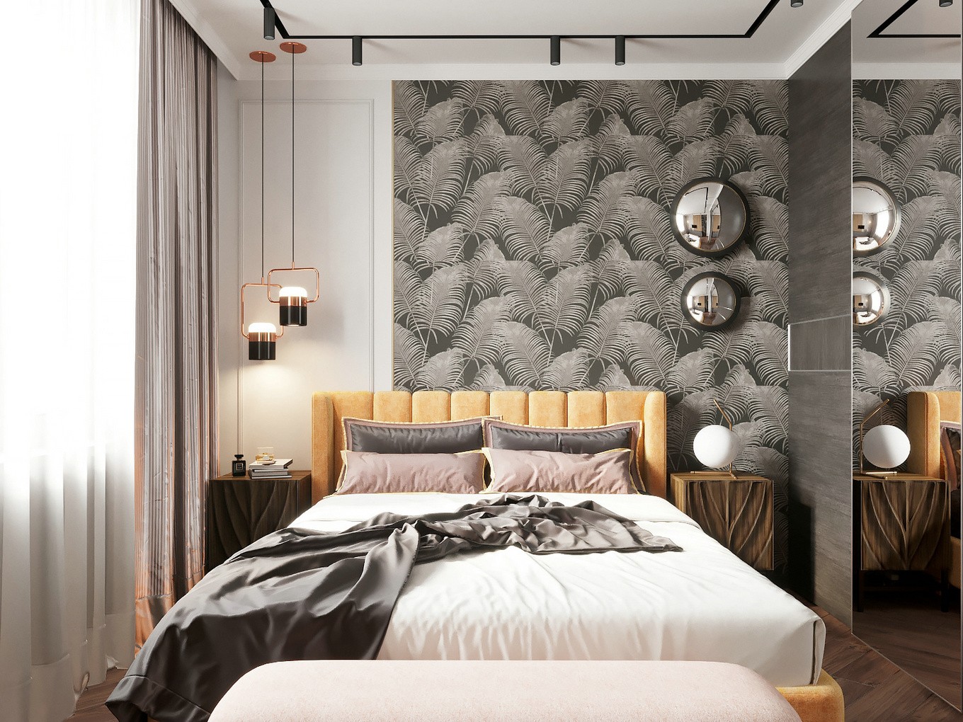 裝修公司歐式輕奢風格室內裝修效果圖-臥室 裝修公司歐式輕奢風格室內裝修效果圖-臥室