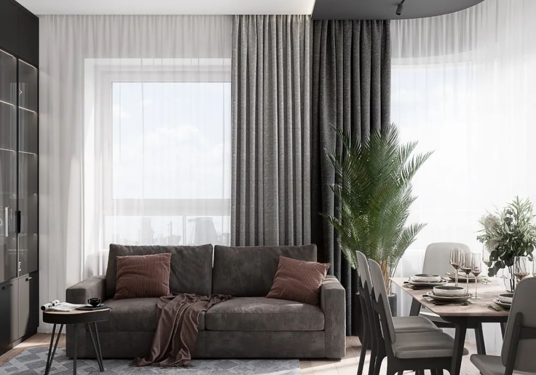 裝修案例輕奢高級灰風格室內裝修效果圖-客廳 裝修案例輕奢高級灰風格室內裝修效果圖-客廳