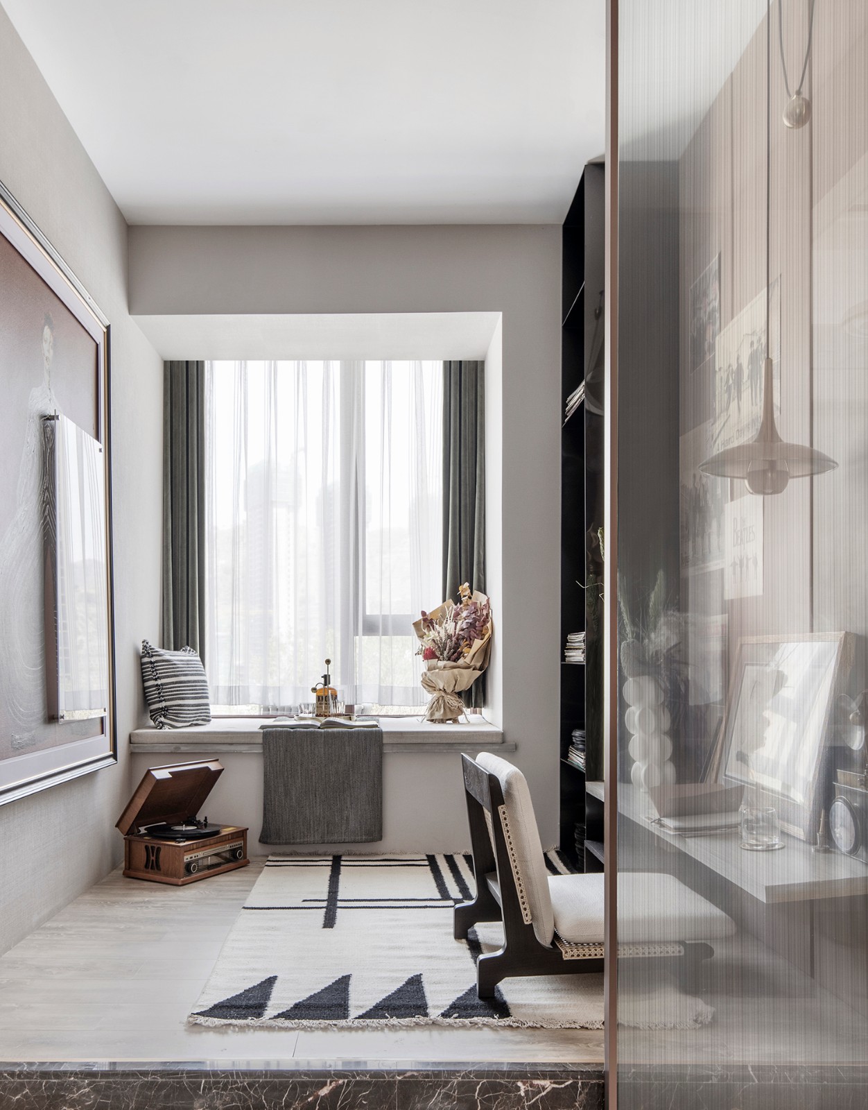 現代輕奢風格室內設計家裝案例-書房 現代輕奢風格室內設計家裝案例-書房