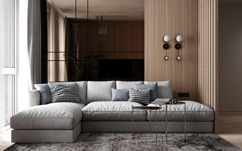 佛山市翡翠西江現代簡約風格三居室裝修案例