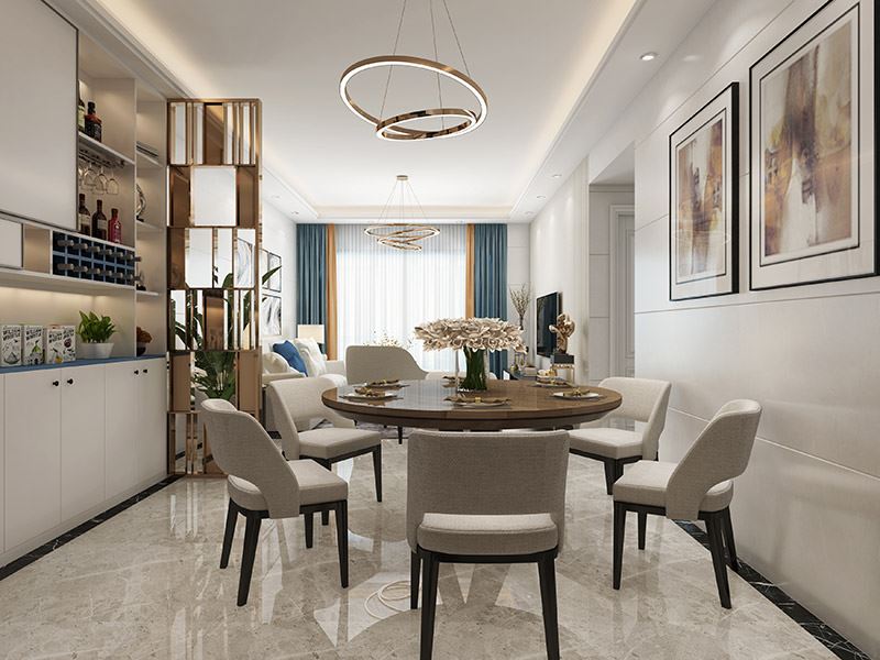 茂名市名門世家現代簡約風格三居室裝修案例