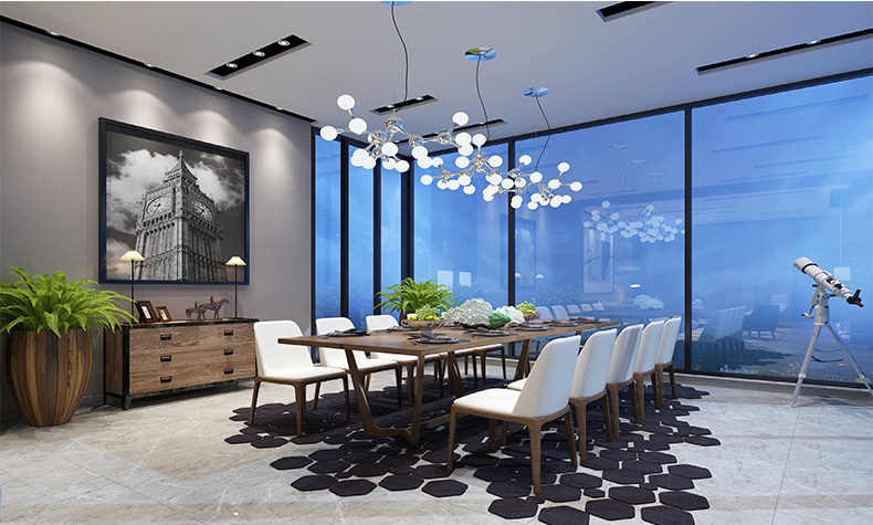 瀧景花園別墅355平米現(xiàn)代簡(jiǎn)約風(fēng)格裝修案例-餐廳 瀧景花園別墅355平米現(xiàn)代簡(jiǎn)約風(fēng)格裝修案例-餐廳