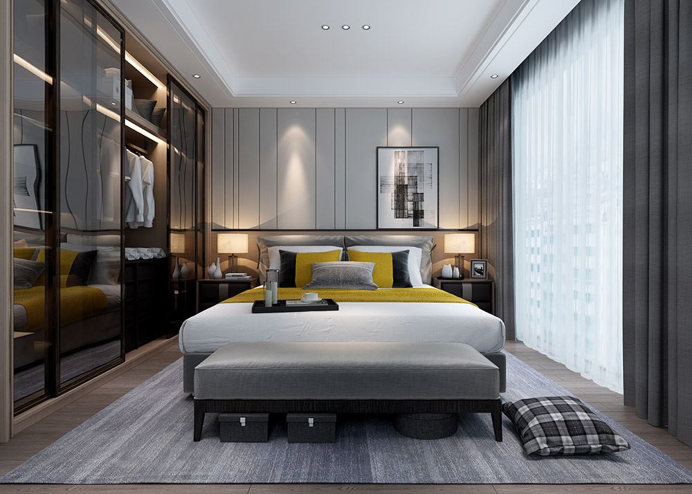 昭通市翠鑫苑現代簡約風格二居室裝修案例