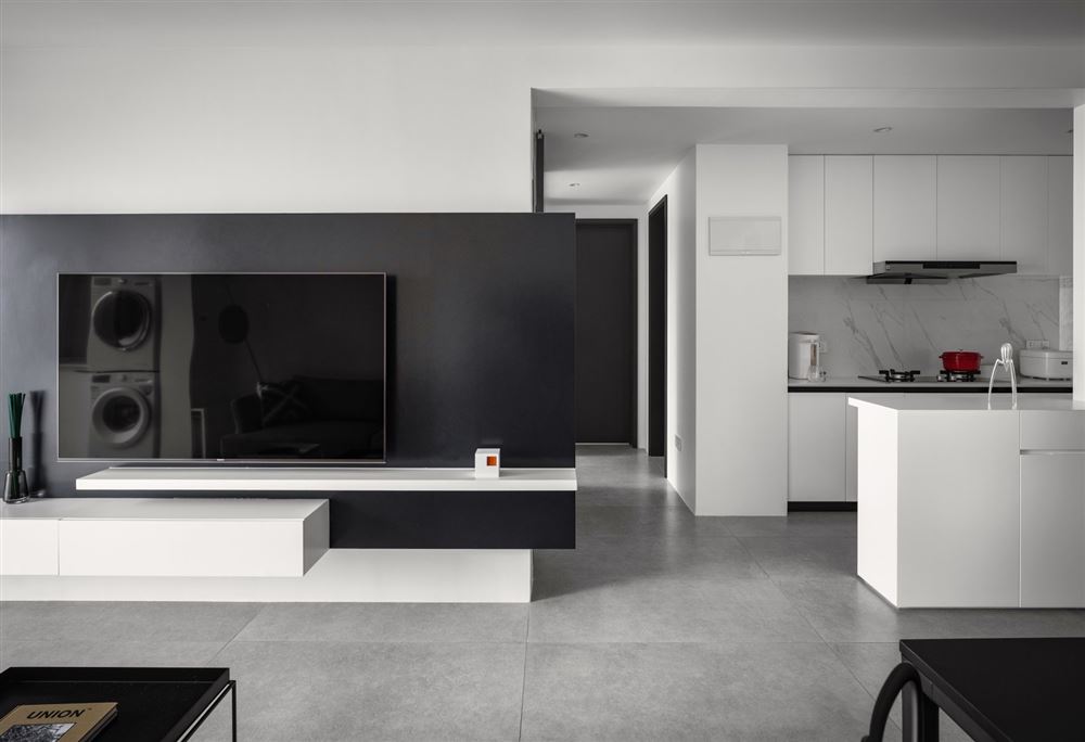 廣州市南沙灣御苑別墅現代簡約風格三居室裝修案例