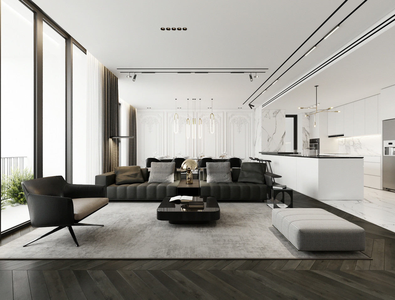 佛山裝修公司現(xiàn)代輕奢風(fēng)格室內(nèi)裝修效果圖-客廳 佛山裝修公司現(xiàn)代輕奢風(fēng)格室內(nèi)裝修效果圖-客廳