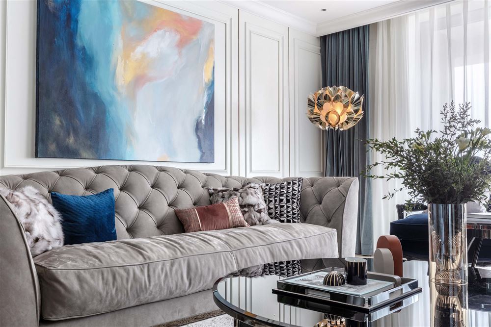 佛山市時代南灣輕奢風格四居室裝修案例