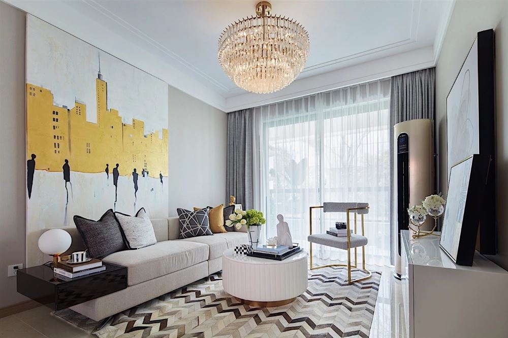 南寧市北華苑現代風格三居室裝修案例