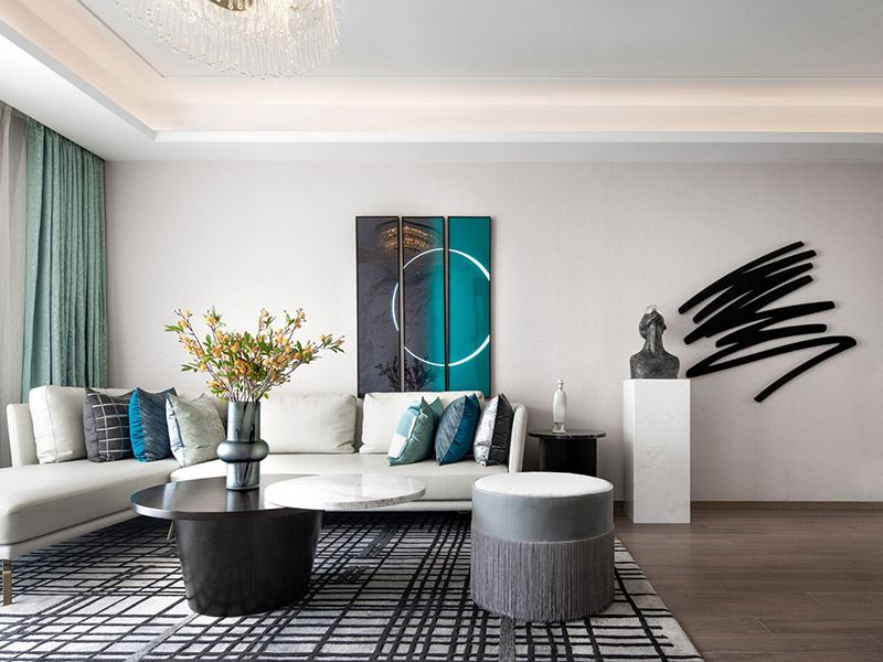 河源市鳳凰花園現代簡約風格三居室裝修案例