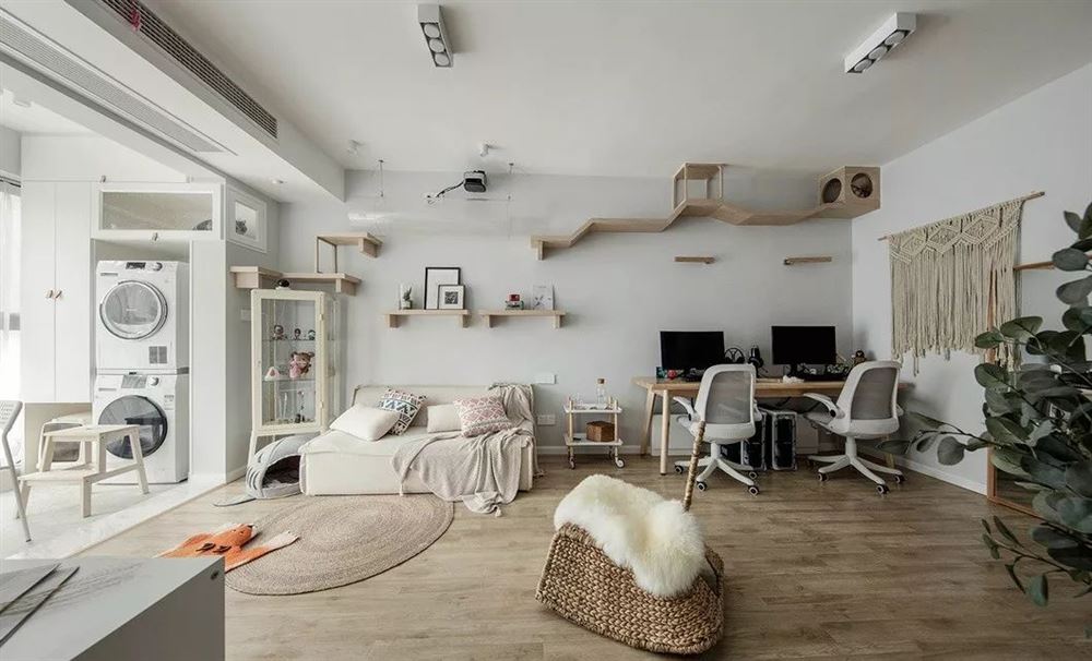 昭通市北部新洲北歐風格三居室裝修案例