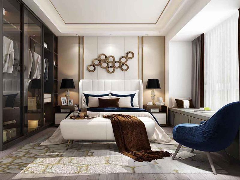 茂名市碧桂園·公園壹號輕奢風格四居室裝修案例