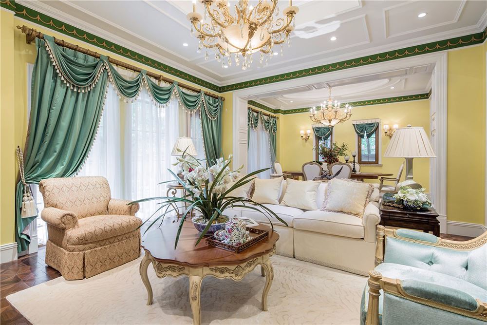 江門市海怡園田園風(fēng)格三居室裝修案例