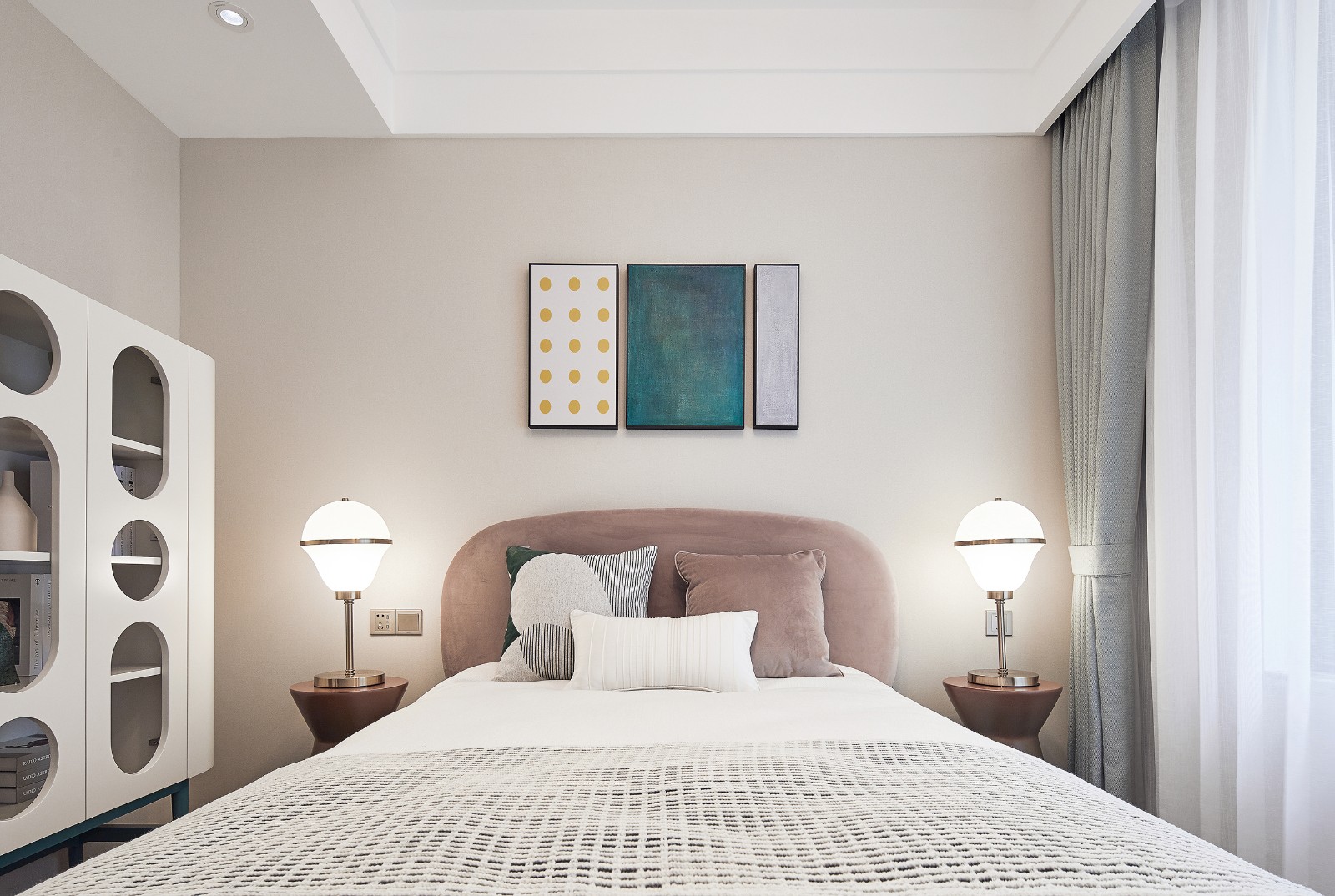 美式輕奢風格室內設計家裝案例-次臥 美式輕奢風格室內設計家裝案例-次臥