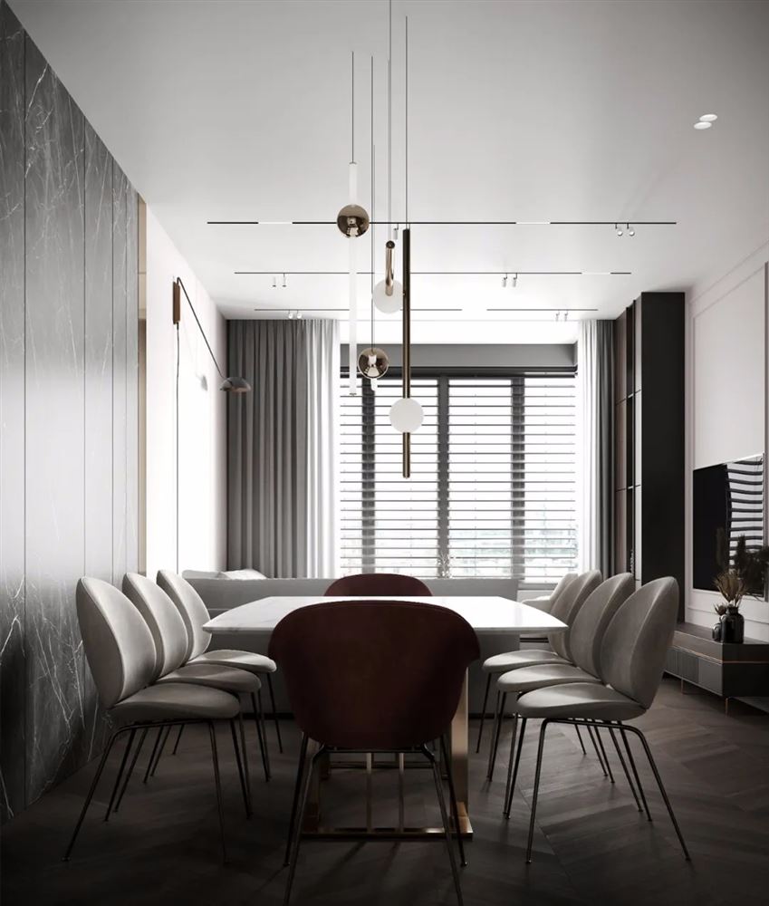 惠州市緣水岸現代簡約風格三居室裝修案例