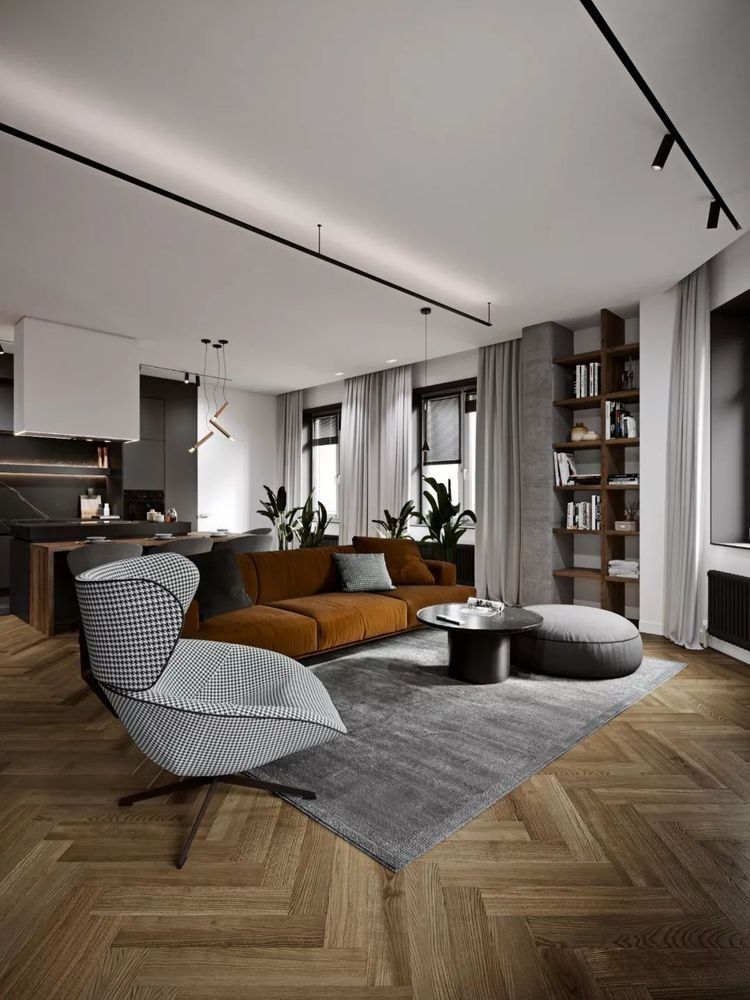 北歐工業風格家裝設計室內裝修效果圖-客廳 北歐工業風格家裝設計室內裝修效果圖-客廳