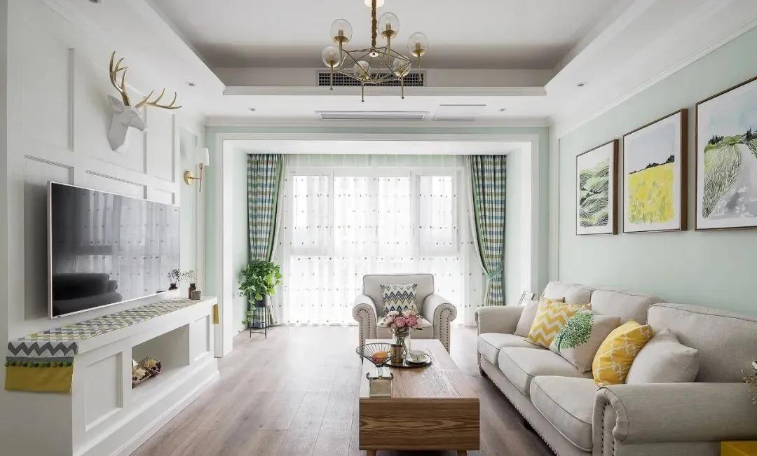 廣州裝修公司田園風格室內裝修效果圖-客廳 廣州裝修公司田園風格室內裝修效果圖-客廳