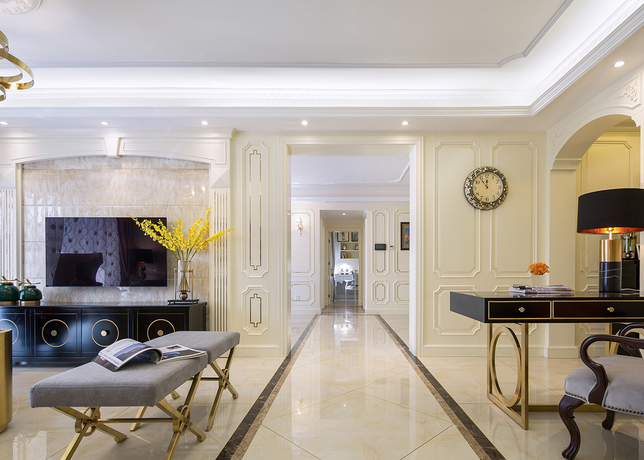 美式輕奢風格室內(nèi)設計家裝案例-走廊 美式輕奢風格室內(nèi)設計家裝案例-走廊