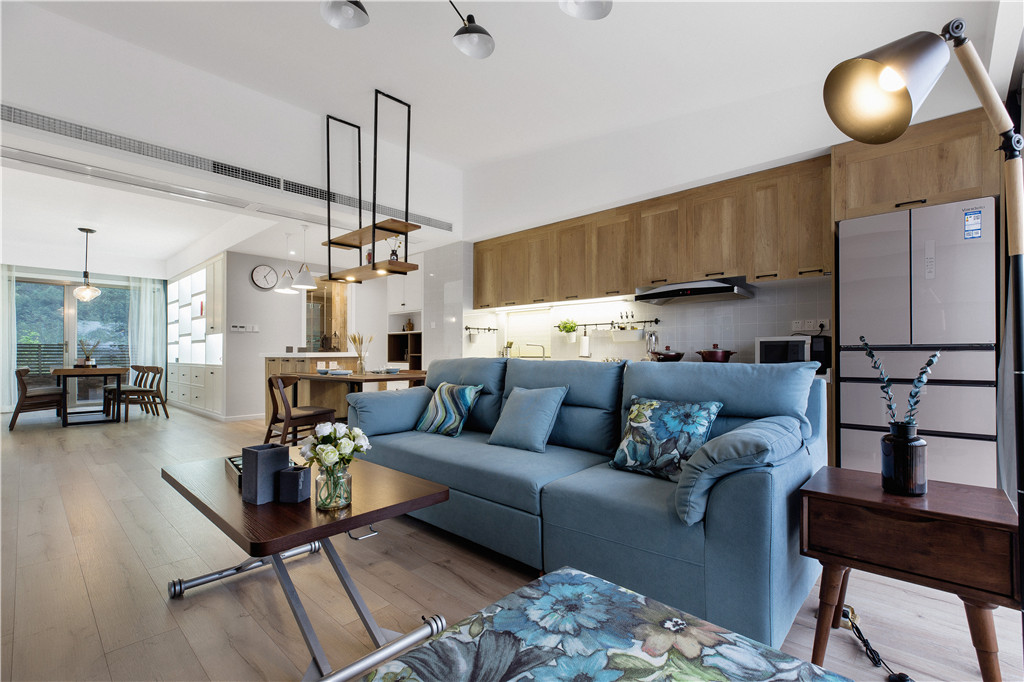 德陽市世家城南1號北歐風格三居室裝修案例