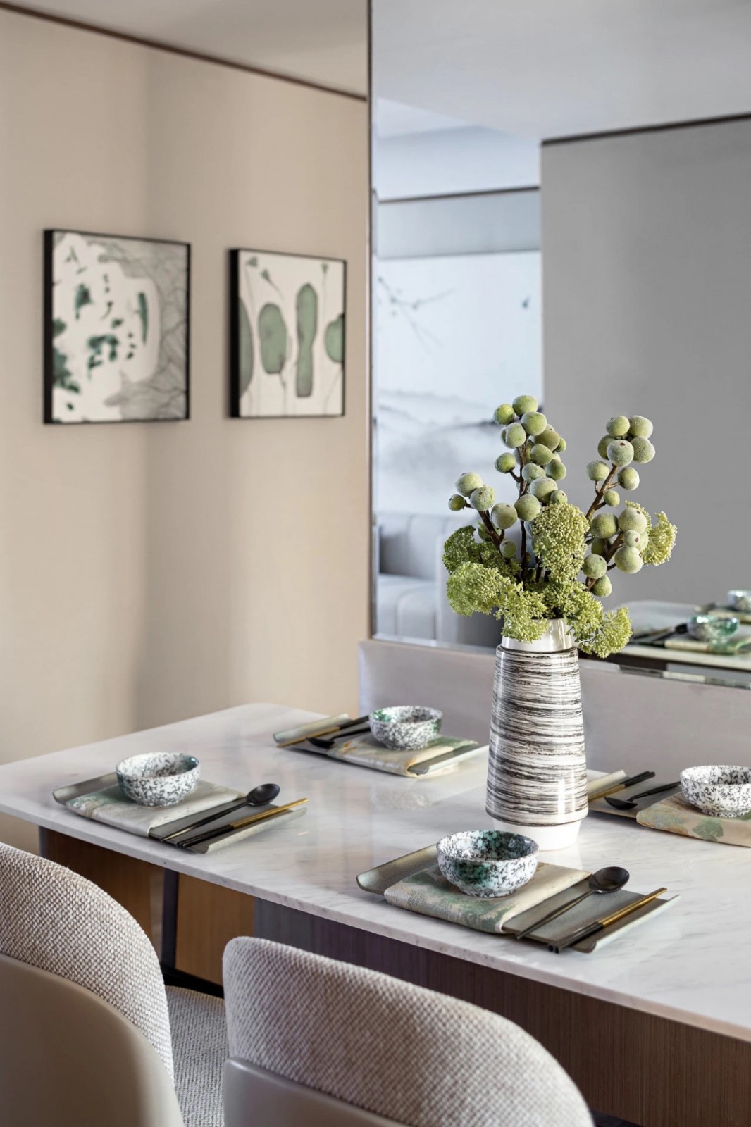 新中式風格家裝設計室內裝修效果圖-餐廳 新中式風格家裝設計室內裝修效果圖-餐廳